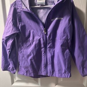 XXS Columbia Kids Raincoat in Vibrant Purple